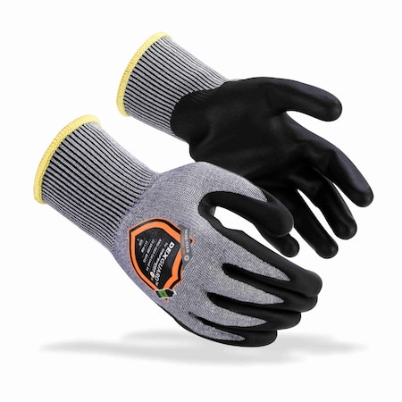 Defender Safety Cut Resistant Coated Gloves, Cut Level A4 , Palm and Fingers , Smooth , M 1 PR DXG-E11-408M